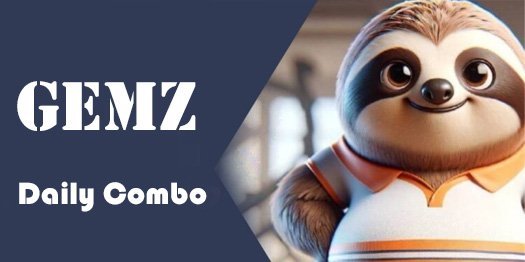 Gemz Daily Combo card display showcasing bonus rewards and gem icons